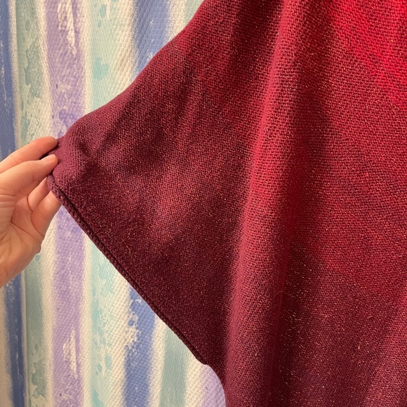 A.N.A red ombré sweater, cropped sleeves - Picture 4 of 7